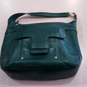 Kate Spade Large 100% Leather Green Shoulder Bag